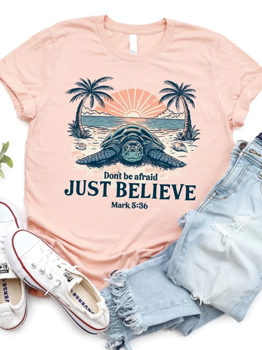 NWOT Love In Faith Women's XL Short Sleeve Tee "Believe"